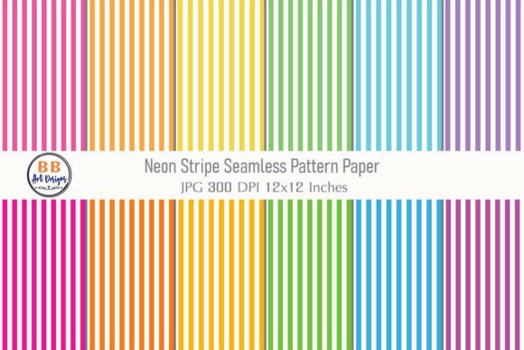 Download Neon Stripes Seamless Pattern Paper JPG - Sea Collection