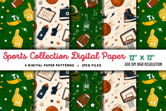 Download Sports Collection Digital Paper 5 - Digital paper Collection