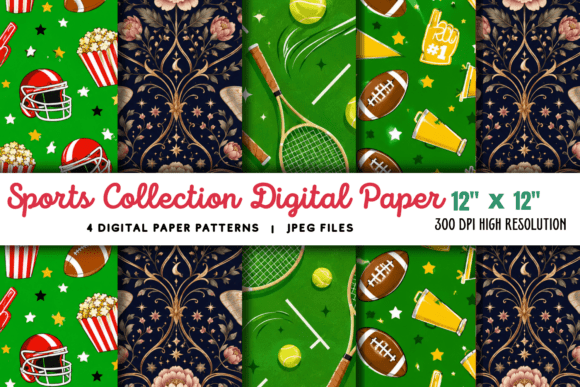 Download Sports Collection Digital Paper 3 - Digital paper Collection