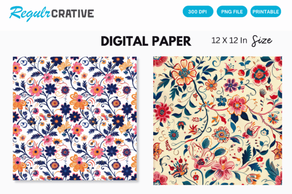 Download Watercolor Boho Floral Seamless Pattern - Sea Collection