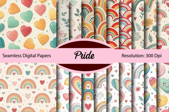 Download Pride Seamless Digital Paper - Digital paper Collection