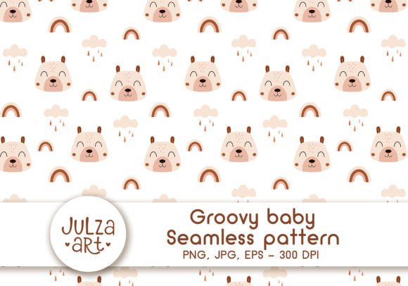 Download Groovy Baby Seamless Pattern - Sea Collection