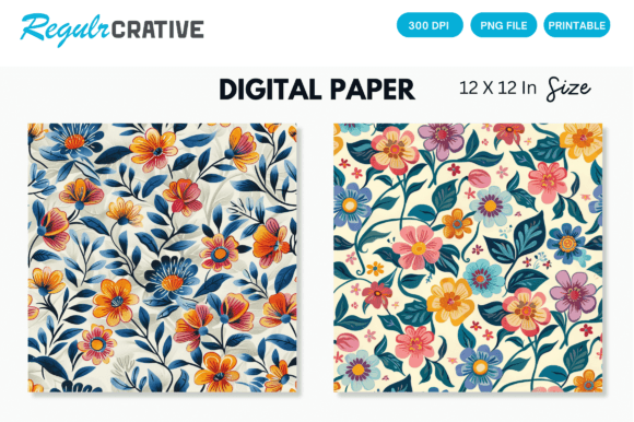 Download Watercolor Boho Floral Seamless Pattern - Sea Collection