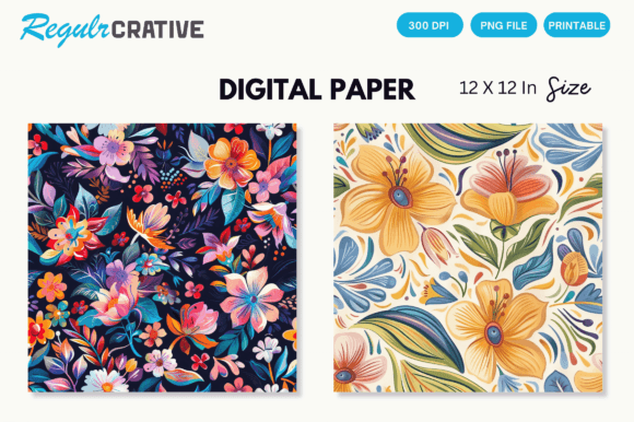 Download Watercolor Boho Floral Seamless Pattern - Sea Collection