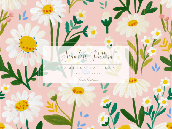 Download Daisy Wildflower Seamless Pattern PNG - Sea Collection
