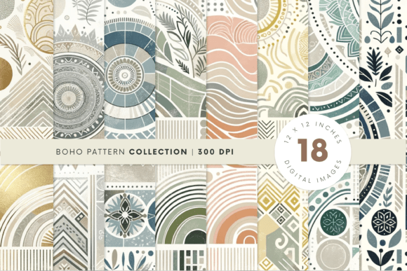 Download Boho Background Digital Paper - Digital paper Collection