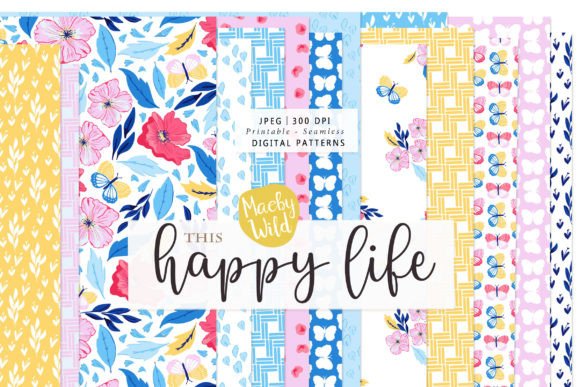 Download This Happy Life Seamless Paper Patterns - Sea Collection