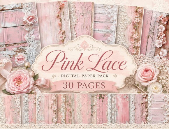 Download Shabby Pink Wood Digital Paper - Digital paper Collection