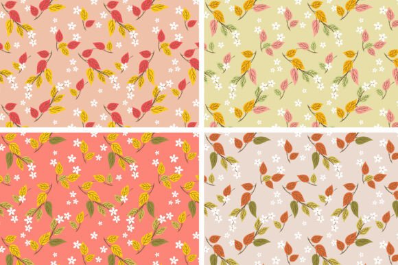 Download Autumn Leaves Seamless Pattern - Sea Collection