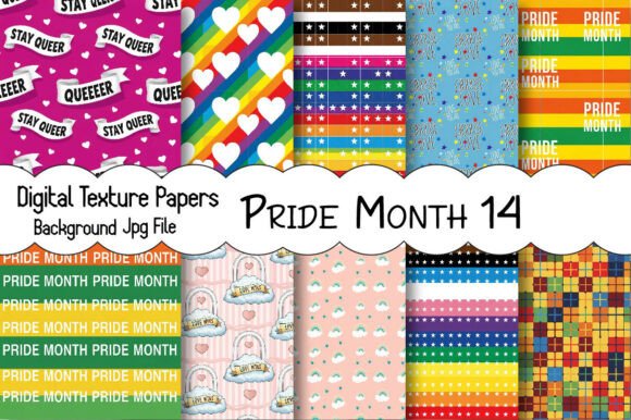 Download Seamless Pride Month Digital Paper - Digital paper Collection