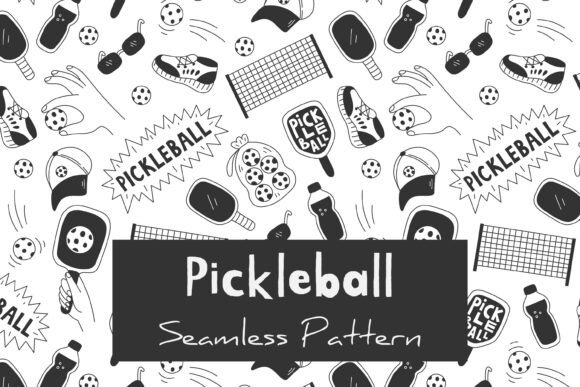 Download Pickleball Seamless Pattern - Sea Collection