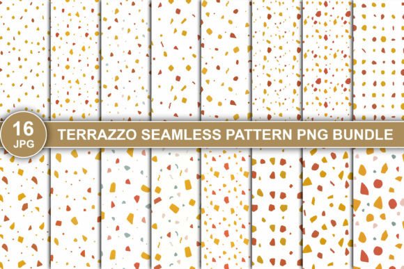 Download Terrazzo Seamless Pattern PNG Bundle - Sea Collection