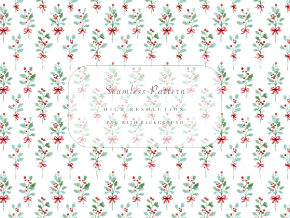 Download Holly Berry Seamless Pattern - Sea Collection