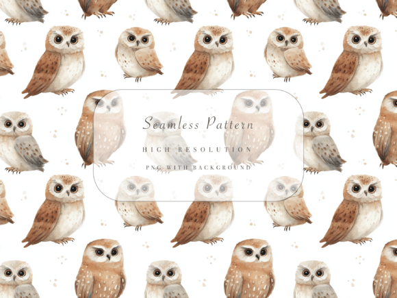 Download Owl Seamless Pattern - Sea Collection