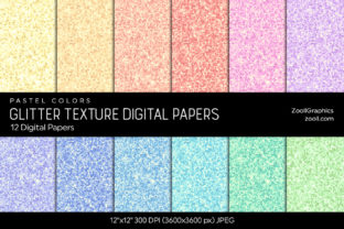 Download Glitter Digital Papers Pastel Colors - Digital paper Collection