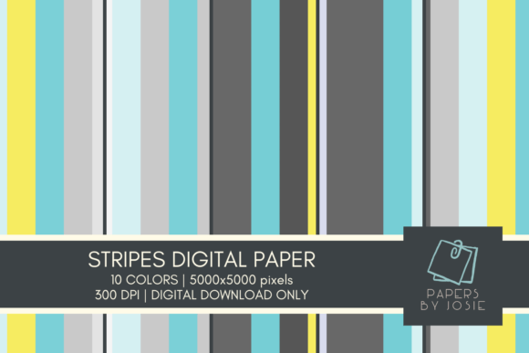 Download Colorful Stripes Digital Paper - Digital paper Collection