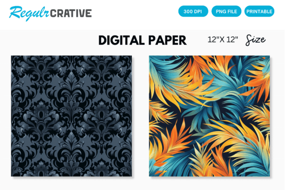 Download Seamless Pattern Digital Paper - Digital paper Collection