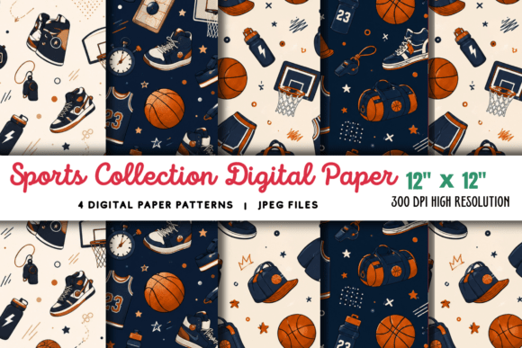 Download Sports Collection Digital Paper 2 - Digital paper Collection