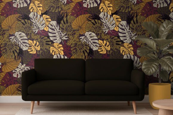 Download Moody Jungle Leaves Seamless Pattern - Sea Collection