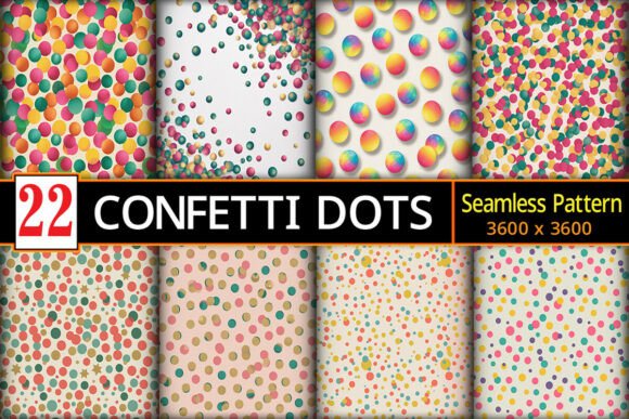 Download Seamless Confetti Dot Patterns Pack - Sea Collection