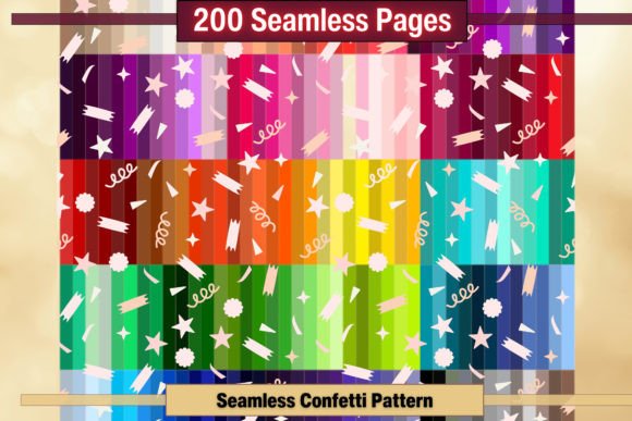 Download Seamless Confetti Pattern Background - Sea Collection