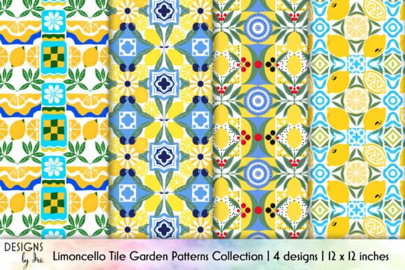 Download Limoncello Tile Seamless Patterns Pack - Sea Collection