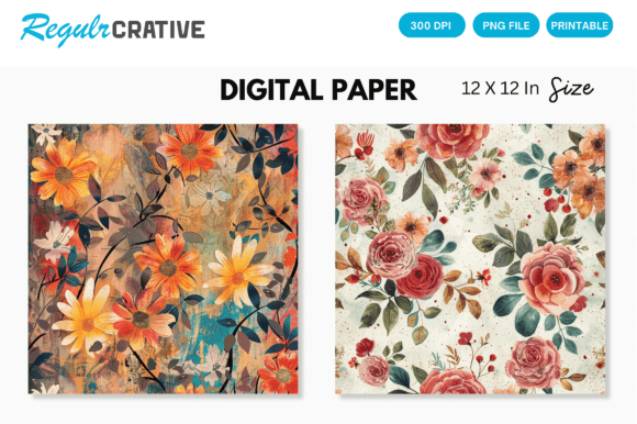 Download Watercolor Boho Floral Seamless Pattern - Sea Collection