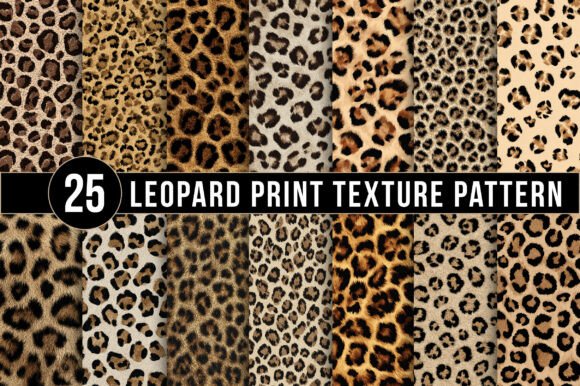 Download Leopard Print Texture Patterns, Seamless Animal Skin Digital Papers - Digital paper Collection