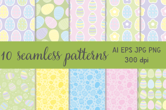 Download Easter Pastel Colors Seamless Pattern - Sea Collection