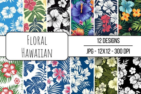 Download Floral Hawaiian Seamless Pattern - Sea Collection