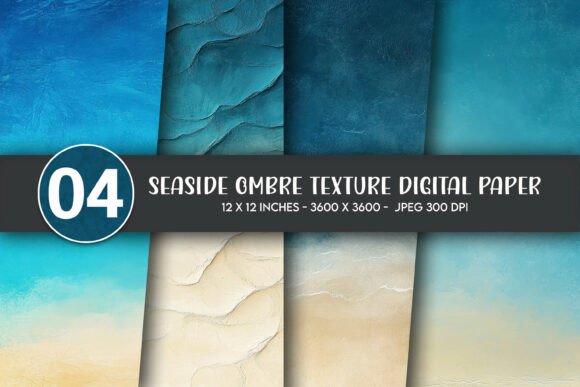 Download Seaside Ombre Texture Digital Paper - Digital paper Collection