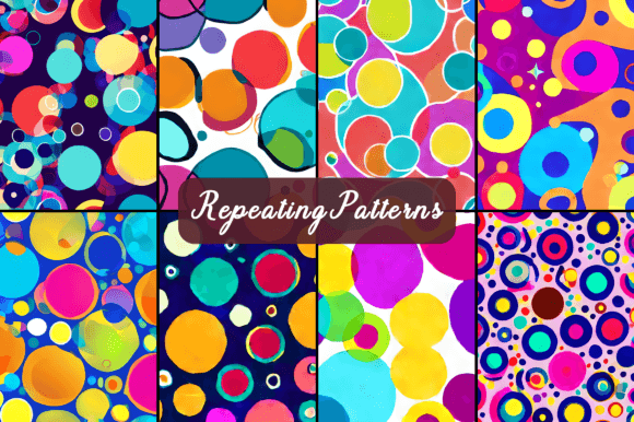 Download Boho Circles Seamless Repeating Patterns - Sea Collection