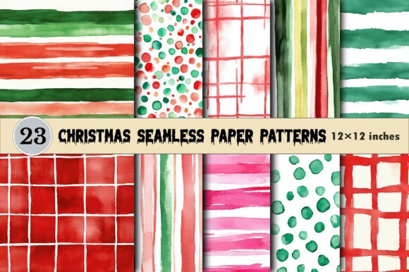 Download Christmas Seamless Paper Patterns - Sea Collection
