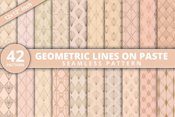 Download Geometric Line Seamless Patterns - Sea Collection