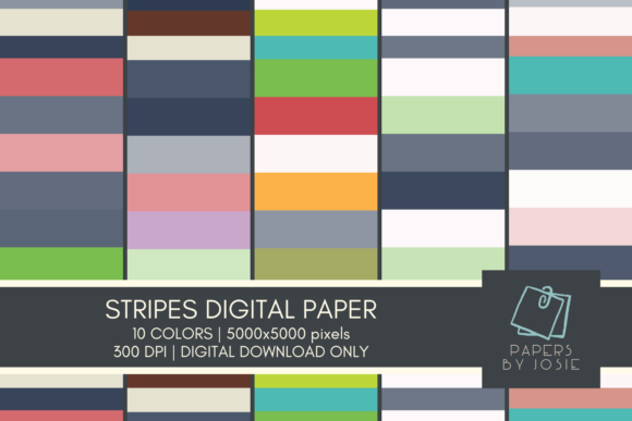 Download Colorful Stripes Digital Paper - Digital paper Collection