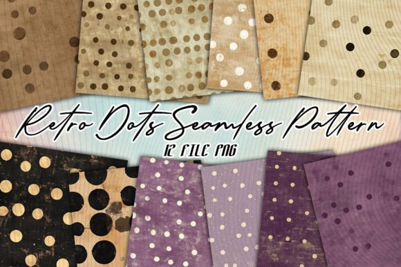 Download Retro Dots Seamless Pattern Background - Sea Collection