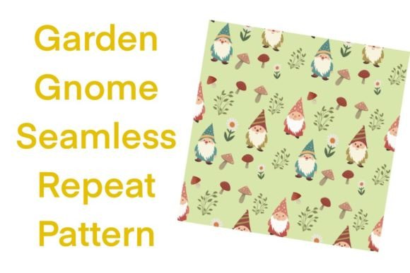 Download Garden Gnome Seamless Pattern Tile - Sea Collection