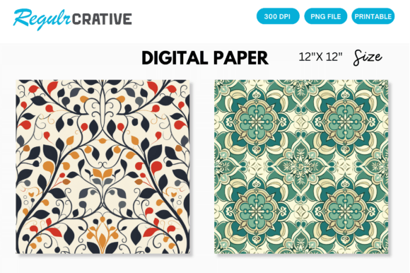 Download Seamless Pattern Digital Paper - Digital paper Collection