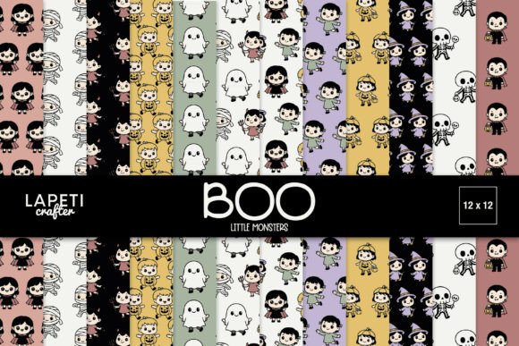 Download Cute Halloween Kids Digital Paper - Digital paper Collection