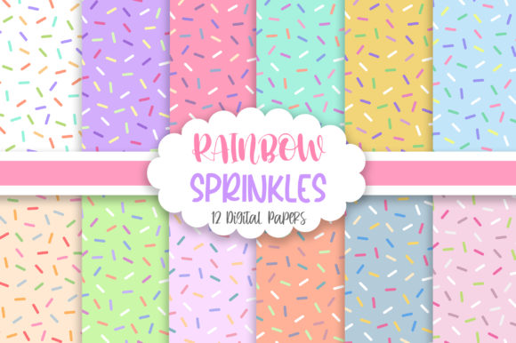 Download Rainbow Sprinkles Seamless Pattern - Sea Collection