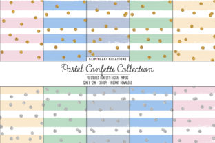 Download Pastel Confetti Sparkle Digital Papers - Digital paper Collection