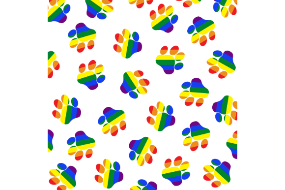Download Paw Pride Pattern, Digital Paper - Digital paper Collection