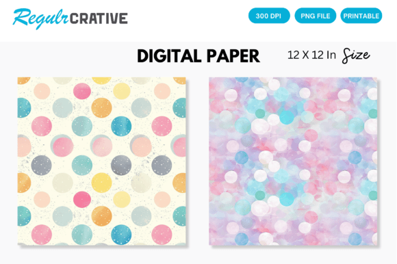 Download Pastel Dots Digital Paper - Digital paper Collection