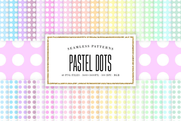 Download Pastel Dots Seamless Patterns - Sea Collection
