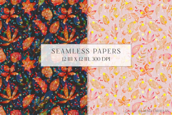 Download Autumn Seamless Patterns - Sea Collection