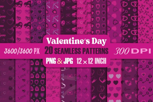 Download Seamless Pattern Valentine's Day - Sea Collection