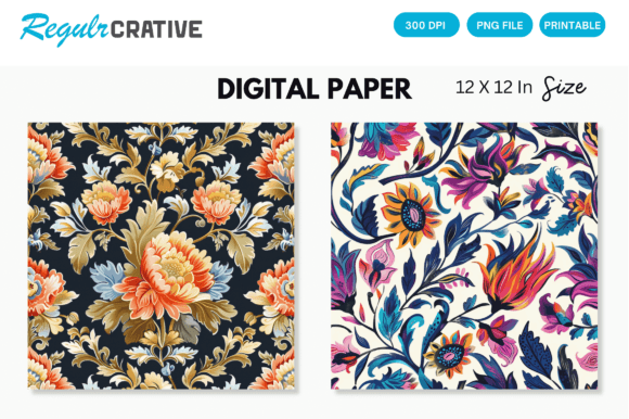 Download Watercolor Boho Floral Seamless Pattern - Sea Collection