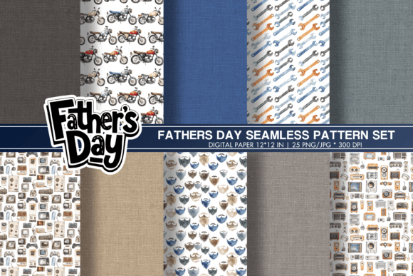 Download Fathers Day Pattern, Dad Digital Papers - Digital paper Collection